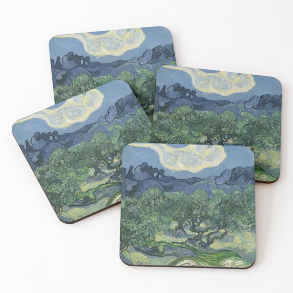 Item preview, Vincent van Gogh's Olive Trees with the Alpilles in the Background designed and sold by mosfunky.