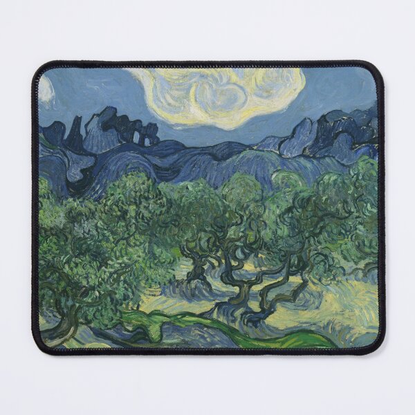 Item preview, Vincent van Gogh's Olive Trees with the Alpilles in the Background designed and sold by mosfunky.