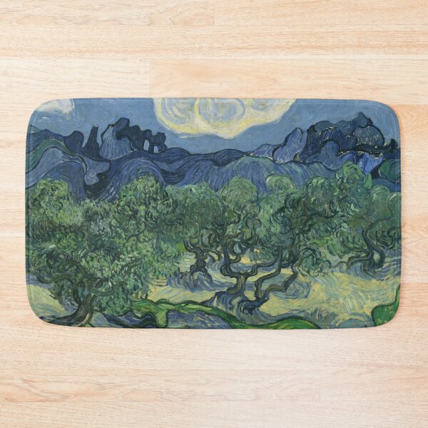 Item preview, Vincent van Gogh's Olive Trees with the Alpilles in the Background designed and sold by mosfunky.