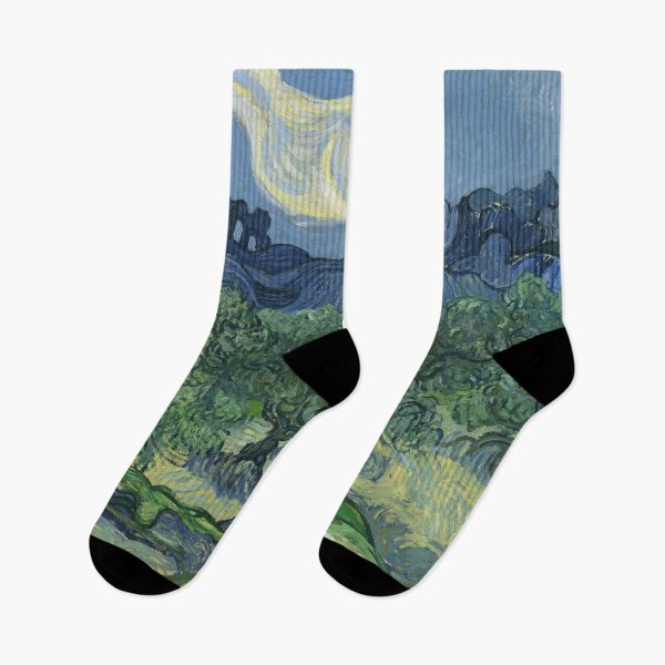 Item preview, Vincent van Gogh's Olive Trees with the Alpilles in the Background designed and sold by mosfunky.