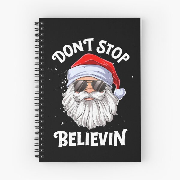 Item preview, Don_t Stop Believin Santa Funny Christmas Men Women Gifts designed and sold by DPankdesign.