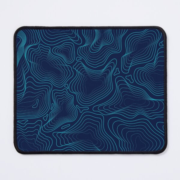 Topographic Lines Mouse Pad