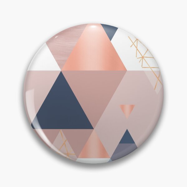 Item preview, Pink Blue Copper Geometric designed and sold by UrbanEpiphany.