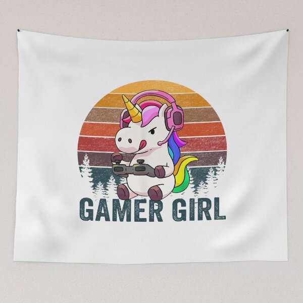 Item preview, Gamer Girl Unicorn Gaming Cute Video Game Gift Women Girls designed and sold by fatboys.