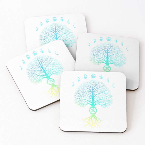 Item preview, Tree of Life Phases of the Moon Om Chakra Yoga designed and sold by GundulaKopp.