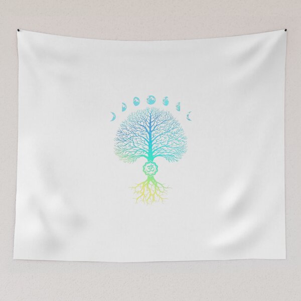 Item preview, Tree of Life Phases of the Moon Om Chakra Yoga designed and sold by GundulaKopp.