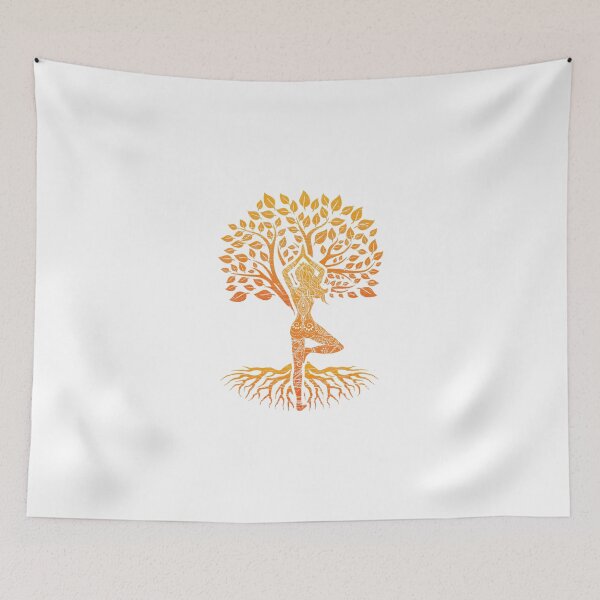 Item preview, Tree of Life with Woman Yoga Chakra Haka Yoga designed and sold by GundulaKopp.