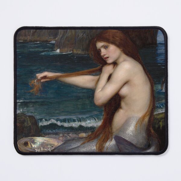 Item preview, John William Waterhouse's A Mermaid designed and sold by mosfunky.