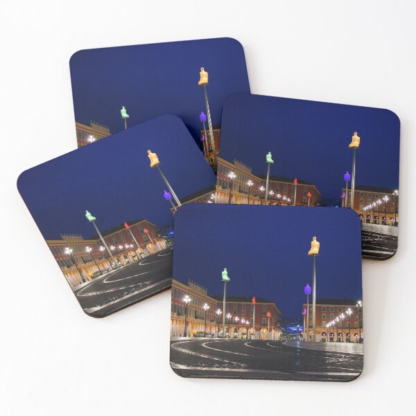 Item preview, Nice, France - Place Massena Blue Hour  designed and sold by Georgia Mizuleva.