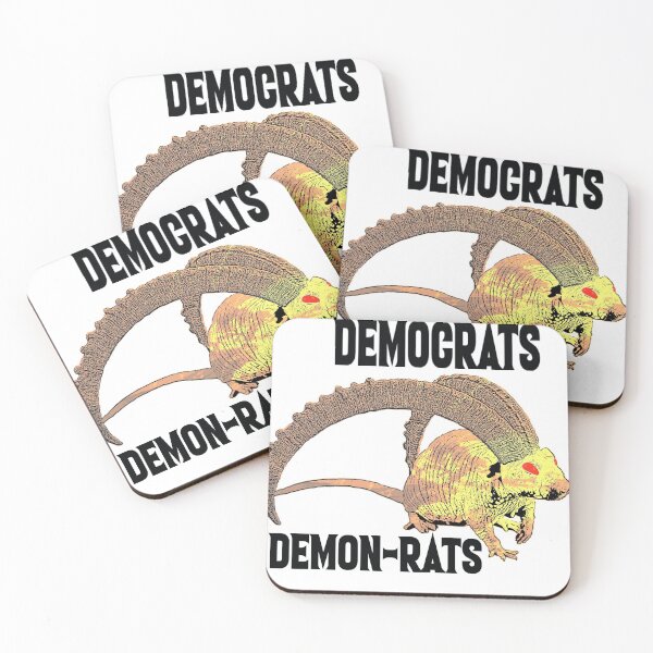 Item preview, Democrats are Demon Rats designed and sold by 1776Bazaar.