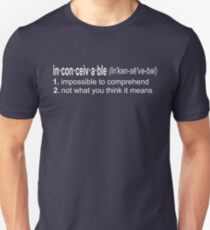 Inconceivable - The Princess Bride Quote Unisex T-Shirt