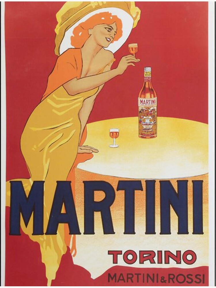 "Vintage Martini Vermouth Poster Martini Art Print Martini Vintage Advertisement Poster