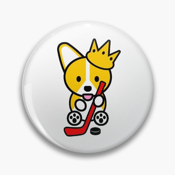 Artikelvorschau, Corgi Hockey Schlittschuh Walisischer Corgi Hund Welpe Schläger Puck entworfen und verkauft von jayrauler.