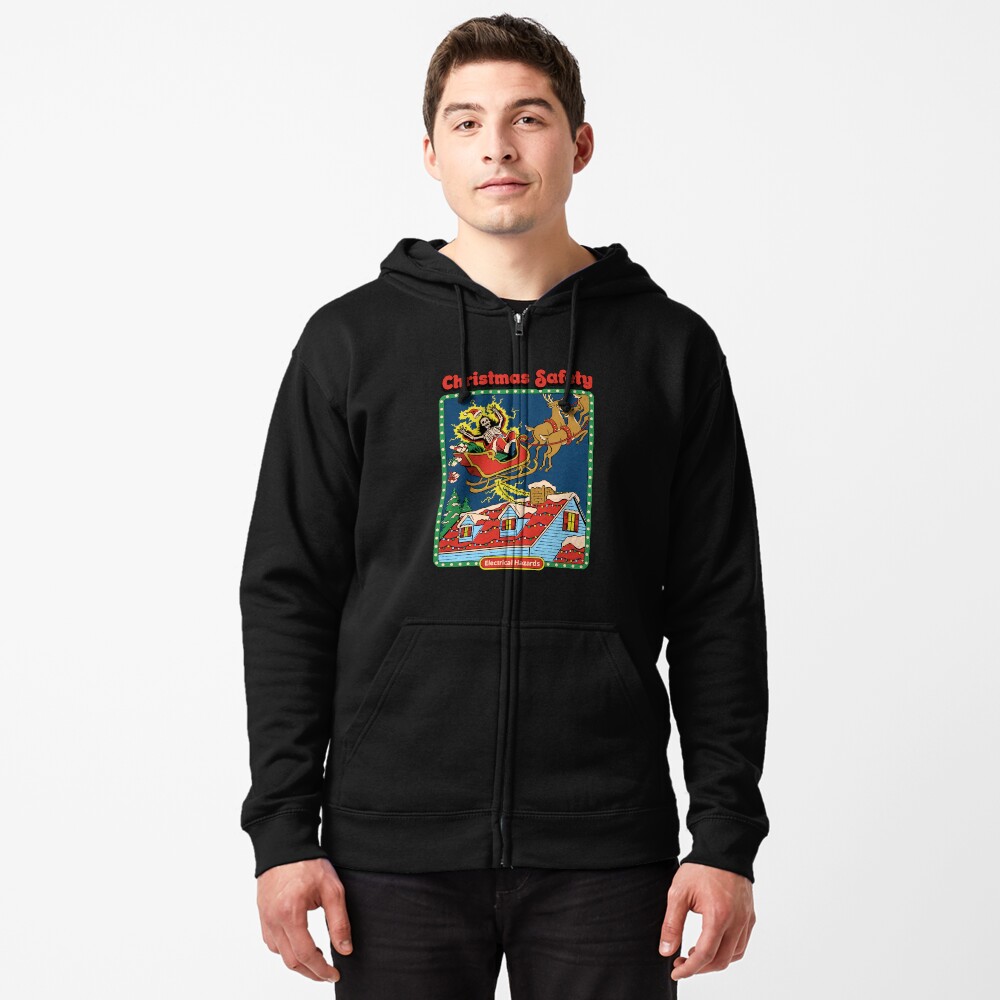 Disover Christmas Safety Zipped Hoodie
