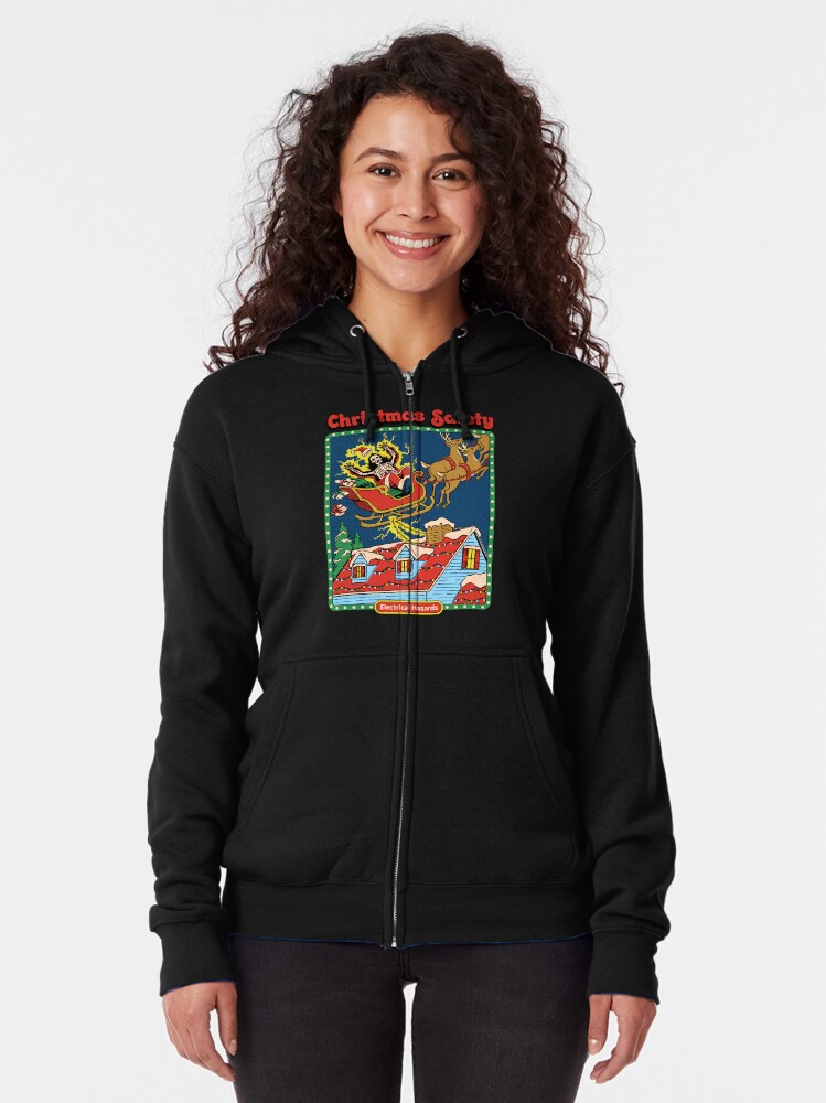 Discover Christmas Safety Zipped Hoodie