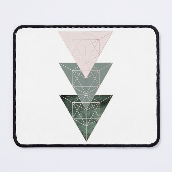 Item preview, Pink and Green Triangles designed and sold by UrbanEpiphany.