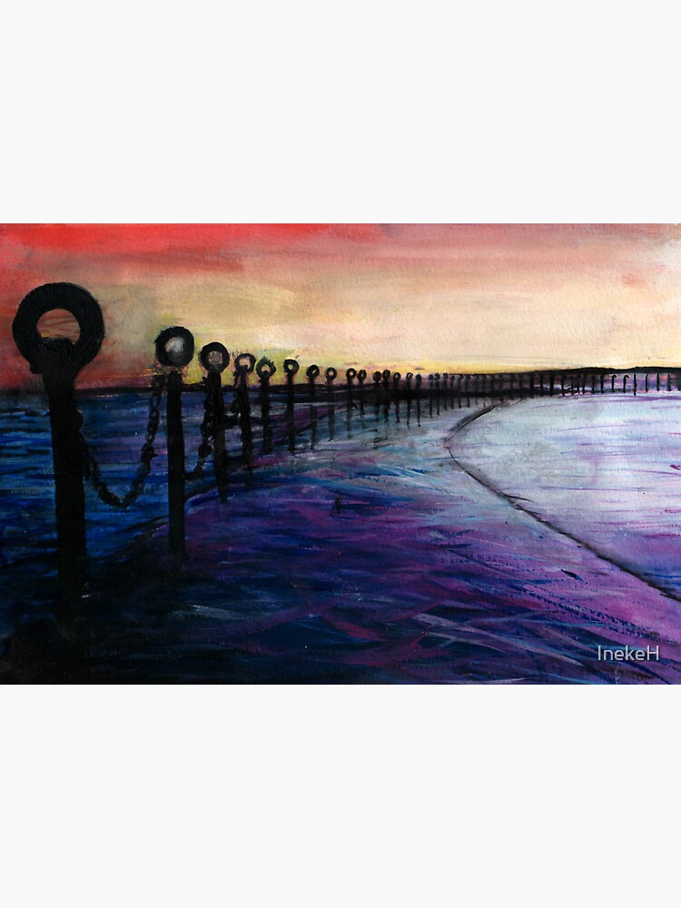 "Familiar view of Newcastle baths in Newcastle NSW Australia" Sticker