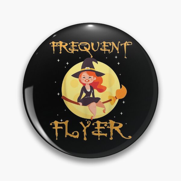 Item preview,  Halloween Witch Frequent Flyer Digital Nomad World Travel designed and sold by sandyq55.