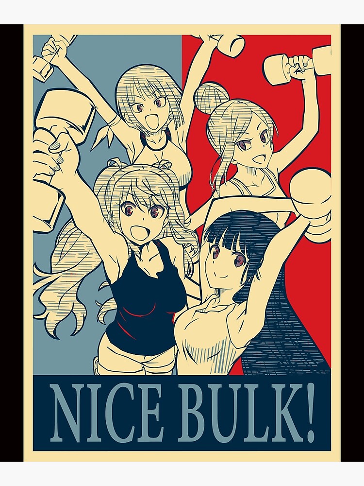 How Heavy Are The Dumbbells You Lift Nice Bulk Anime Manga Poster Classic Poster By 0635