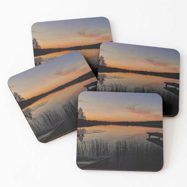 Item preview, Sunset by the lake designed and sold by HenrikGPhoto.