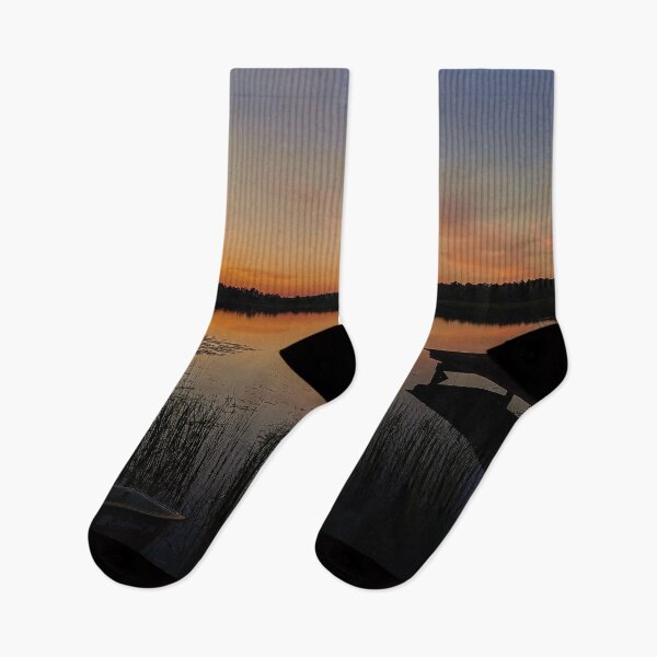 Item preview, Sunset by the lake designed and sold by HenrikGPhoto.