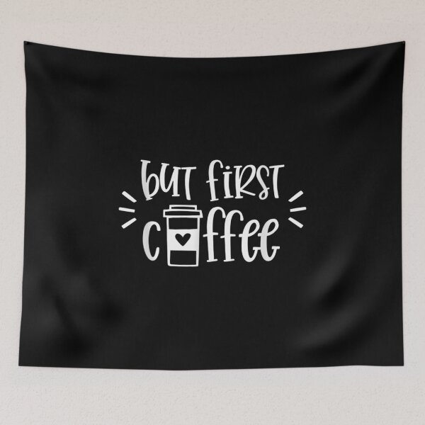 Item preview,  But First Coffee Funny Saying Caffeine Morning Sleepy designed and sold by olivee79.