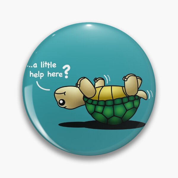 Item preview, "...a little help here?" cute baby turtle designed and sold by houseofwray.