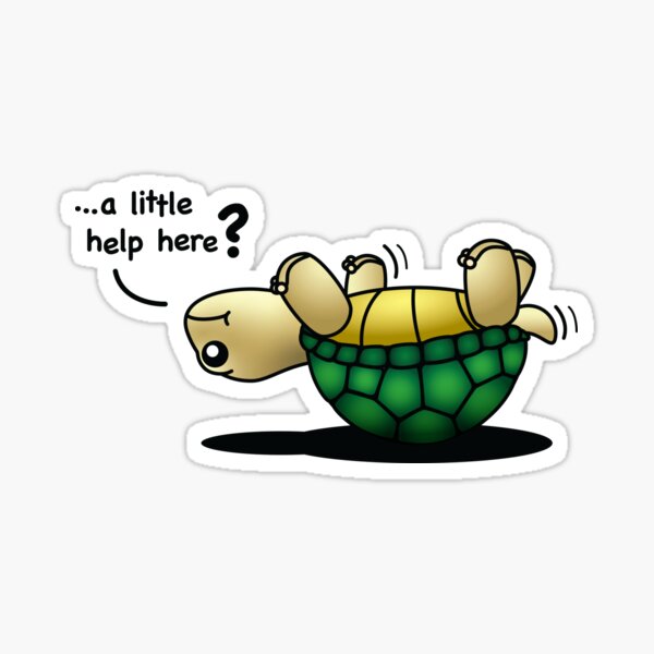 Artikel-Vorschau von „…hier ein bisschen Hilfe?“ Süße Babyschildkröte, designt und verkauft von houseofwray.