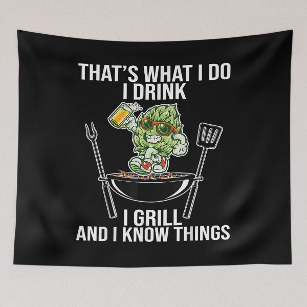 Item preview,  Drink Grill Know Things Cookout Bbq Beer Pitmaster designed and sold by olivee79.