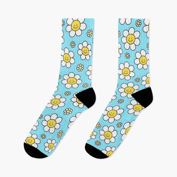Item preview, kawaii Smile Face Flowers Pattern, Kawaii Pattern, Kawaii Flower Pattern designed and sold by graphic-genie.