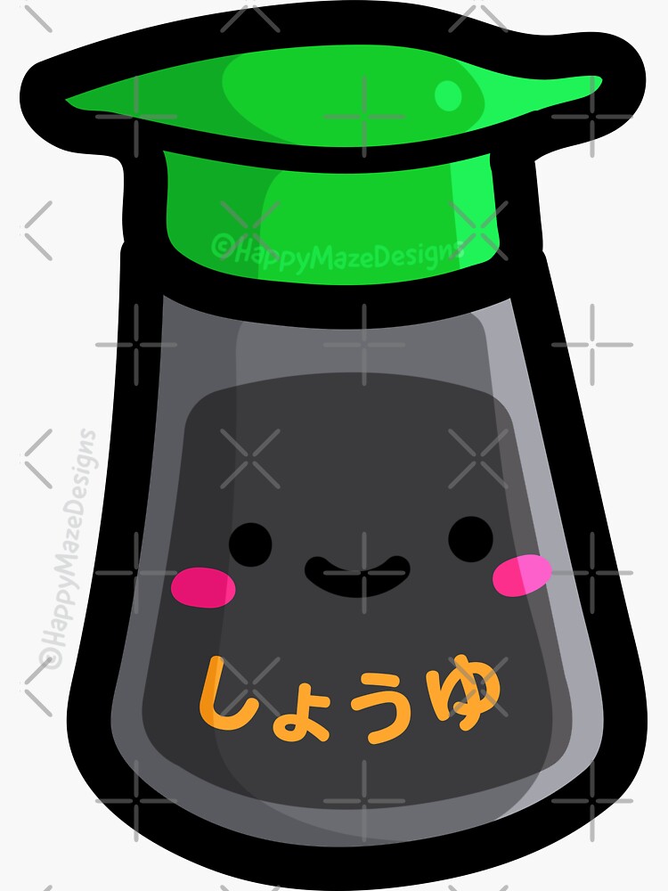 "Copy of "Shoyu" Cute Soy Sauce Kawaii Japanese Character & Hiragana