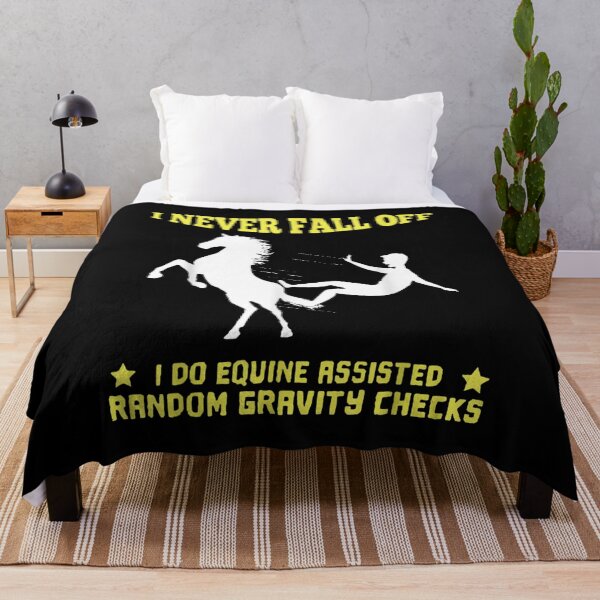 Item preview, Never Fall Off Do Equine Assisted Random Gravity Check designed and sold by sandyq55.