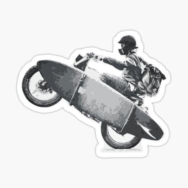 Item preview, Motorcycle Surfer Stoked Freedom designed and sold by Nates-Art.