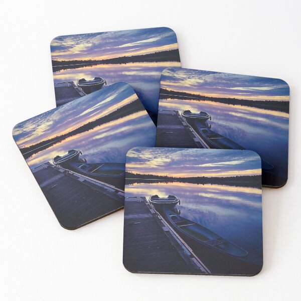 Item preview, A cloudy evening by the lake designed and sold by HenrikGPhoto.