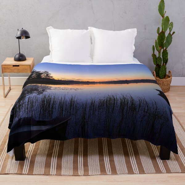 Item preview, Orange sunset by the lake designed and sold by HenrikGPhoto.