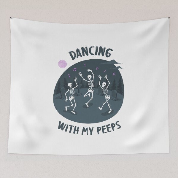 Item preview, Halloween Party Dancing Skeletons designed and sold by fahim96.