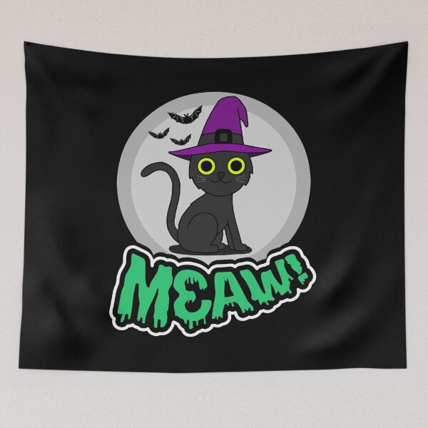 Item preview, Black Cat meaw! designed and sold by HolidayGems.