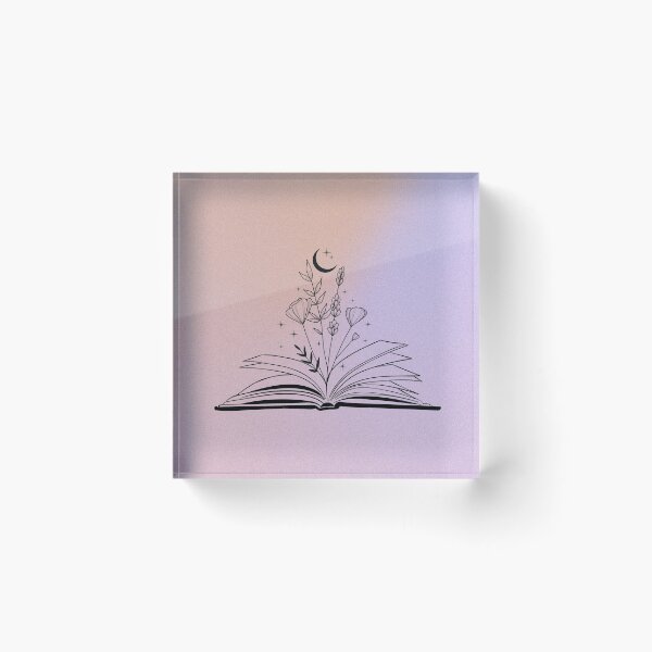 Item preview, Flowers & Moons & Stars & Books designed and sold by sashabookishart.