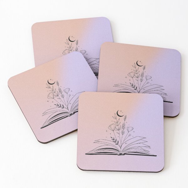 Item preview, Flowers & Moons & Stars & Books designed and sold by sashabookishart.