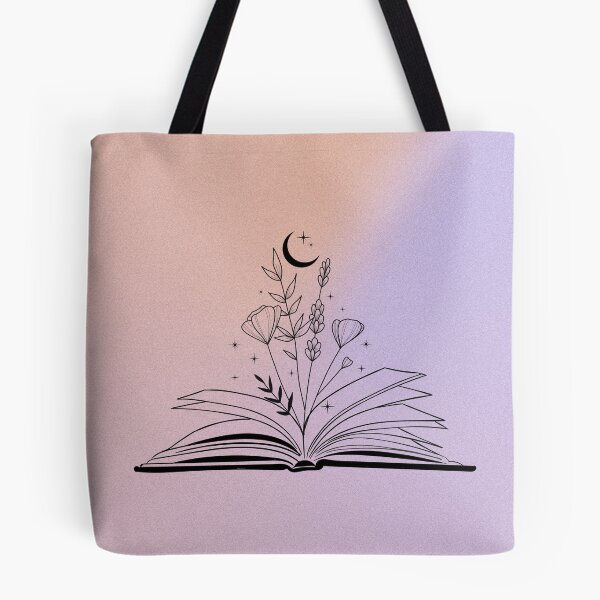 Item preview, Flowers & Moons & Stars & Books designed and sold by sashabookishart.