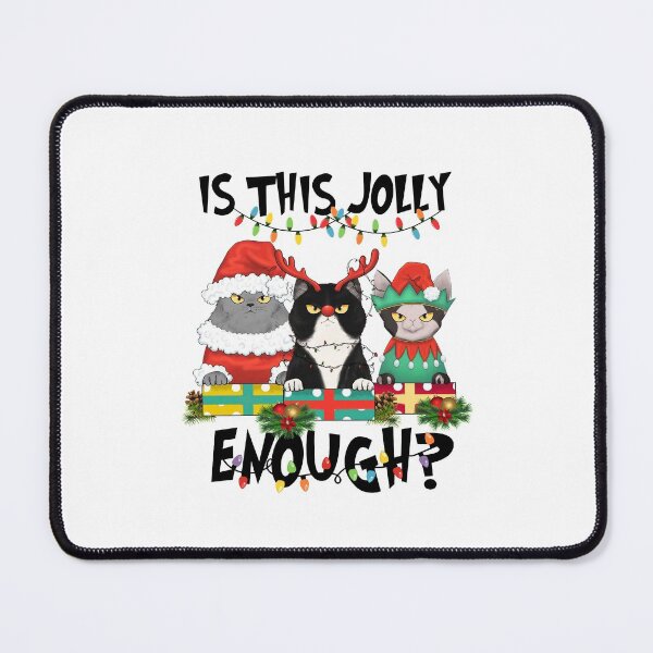 Item preview, Is This Jolly Enough Cats Merry Christmas Tree Lights designed and sold by fatboys.