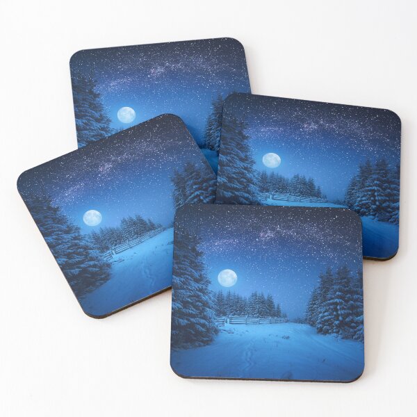Item preview, Frosty Christmas Eve with the Moon and the Stars designed and sold by Maddie4Real.
