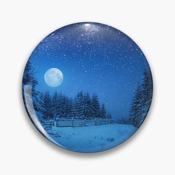Item preview, Frosty Christmas Eve with the Moon and the Stars designed and sold by Maddie4Real.