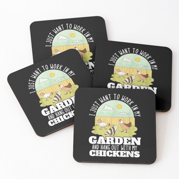 Item preview,  Just Want Work My Garden Hang Out With Chickens designed and sold by bonytmrz.