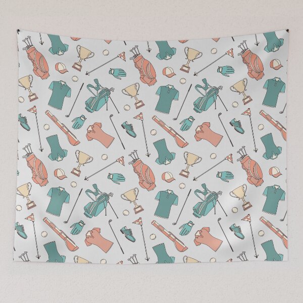 Item preview, Golf Colorful Seamless Pattern  designed and sold by LittleFunky79.