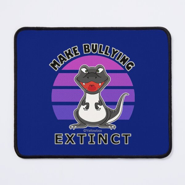 Item preview, Make Bullying Extinct For Unity Day, Black Dinosaur Illustration - Yellowbox ink painting designed and sold by twyellowbox.