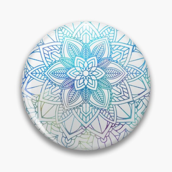 Item preview, Watercolor Mandala Sacred Fractal Geometry Art Good Vibe designed and sold by GundulaKopp.