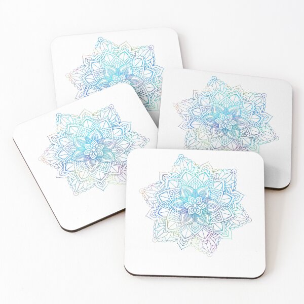 Item preview, Watercolor Mandala Sacred Fractal Geometry Art Good Vibe designed and sold by GundulaKopp.