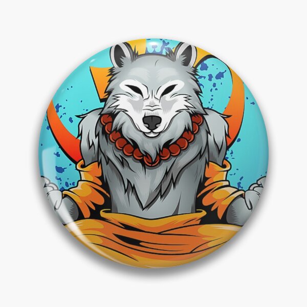 Item preview, Werewolf Pun Halloween Aware Wolf Yoga Meditation designed and sold by GundulaKopp.