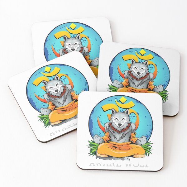 Item preview, Werewolf Pun Halloween Aware Wolf Yoga Meditation designed and sold by GundulaKopp.